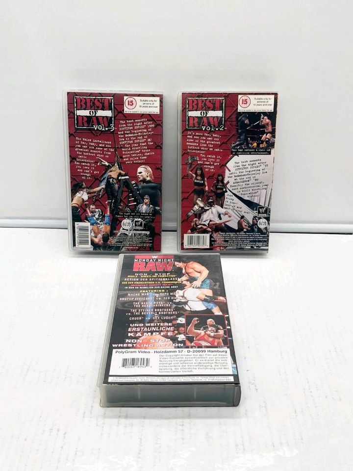 WWF/WWE Wrestling VHS Kassetten Best of RAW Mix je 5€ in Filderstadt