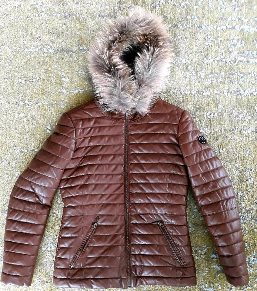 Frieda Freddies Steppjacke Daunenjacke Lederjacke Jacke Winter 38 in Waltershausen