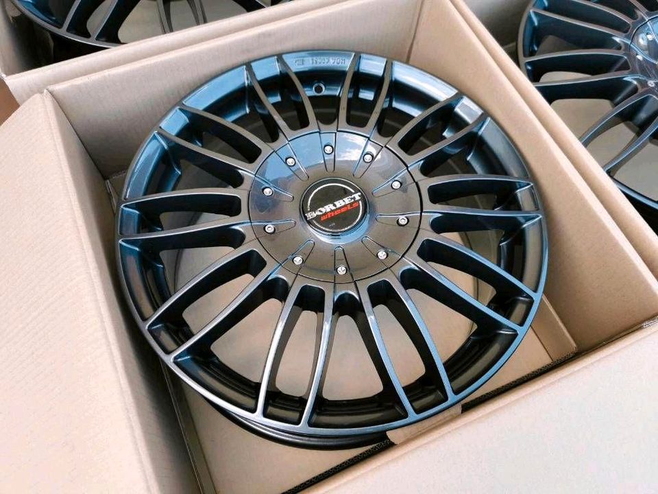 4 neu 18" Alufelgen Mercedes Sprinter 906 907 VW crafter Borbet in Philippsburg