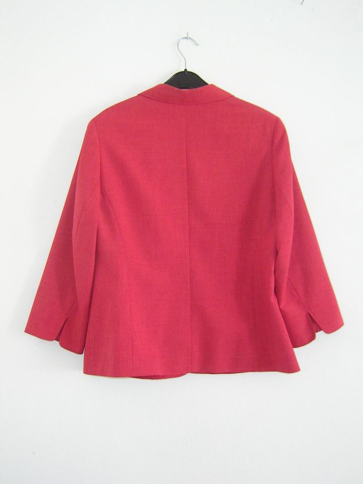 Damen Blazer Jacke Gr 42 rot meliert tailliert NEU Top Zustand in München