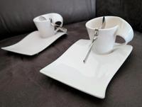 2 Espresso Tassen mit Untertassen und Löffel - Villeroy & Boch Niedersachsen - Peine Vorschau