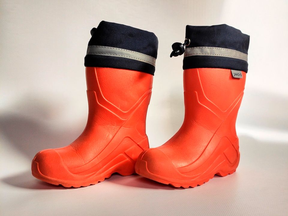 Jako O gefütterte Gummistiefel in Gr. 26 in orange in Hohenhameln