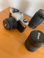 Kamera mit Nikon und Porst Objektiv 70-210mm 1:45, 1:5, 1:8 Bayern - Michelsneukirchen Vorschau