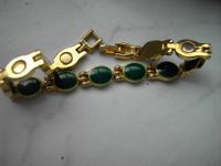 Armband Vergoldet 14 karat mit grünen steinen Föritztal - Neuhaus-Schierschnitz Vorschau