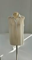 Bluse H&M Gr.38 weiß Shirt transparent Chiffon Pailletten Sachsen - Markkleeberg Vorschau