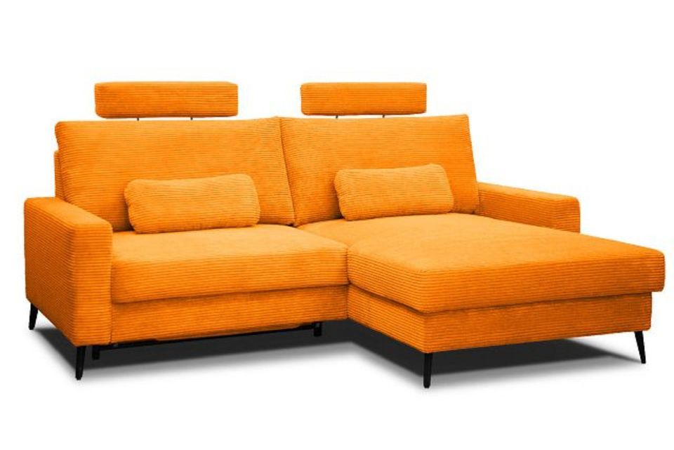 0% FINANZIERUNG NEU - Eckcouch Funktion Couch Schlaffunktion Cord Bettkasten Sofa Cordbezug in Wismar