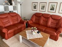 Sofa * Couch * Couchgarnitur * Leder * Terracotta Rheinland-Pfalz - Ingelheim am Rhein Vorschau