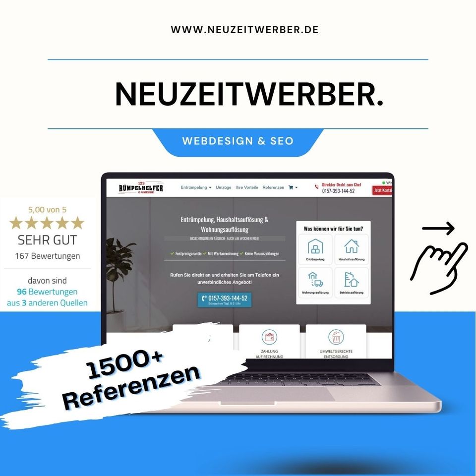 Webseite erstellen professionell & preiswert + Google SEO 2024 | Webdesign | Website | Homepage erstellen | WordPress | Programmierer | UX / UI | Web Agentur in Waiblingen