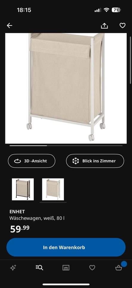 IKEA Enhet Wäschewagen in Drebber