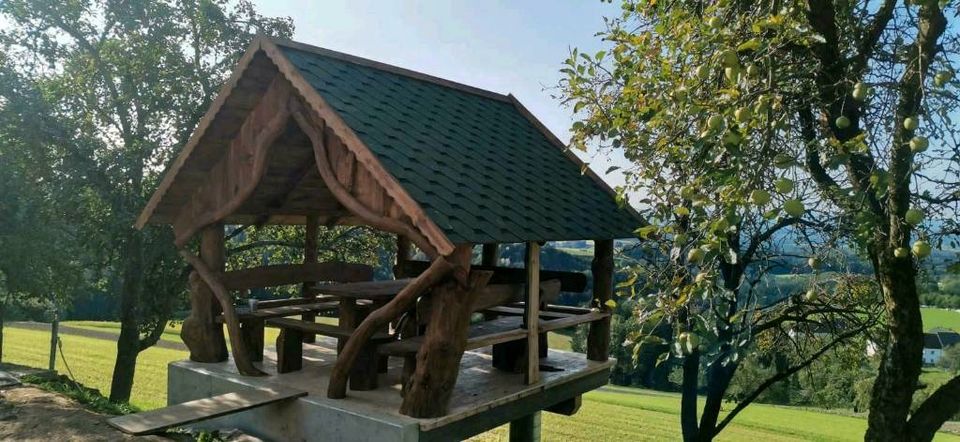 Holzpavillon, Gartenhaus, Hütte, Pavillon aus Massive Holz in Aurach