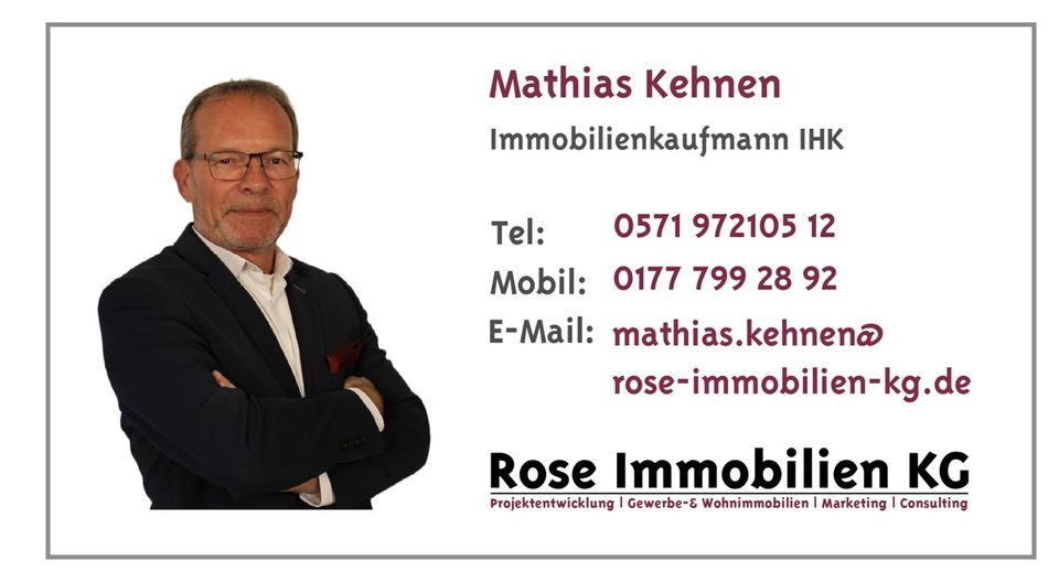 ROSE IMMOBILIEN KG:  Moderne Büroflächen im Gewerbegebiet Bad Oeynhausen zu vermieten! in Bad Oeynhausen