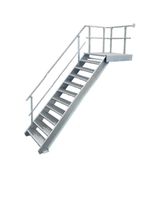 10 Stufen + Podest Treppe Geländer links B 100 cm H 165 - 220 cm Nordrhein-Westfalen - Hamminkeln Vorschau