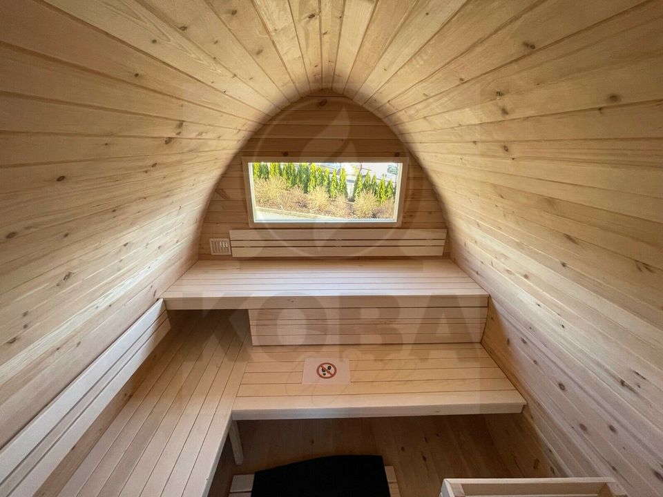 Zeder - Iglusauna | Garten Sauna | 3m | Holz-Dachschindeln in Eichenzell