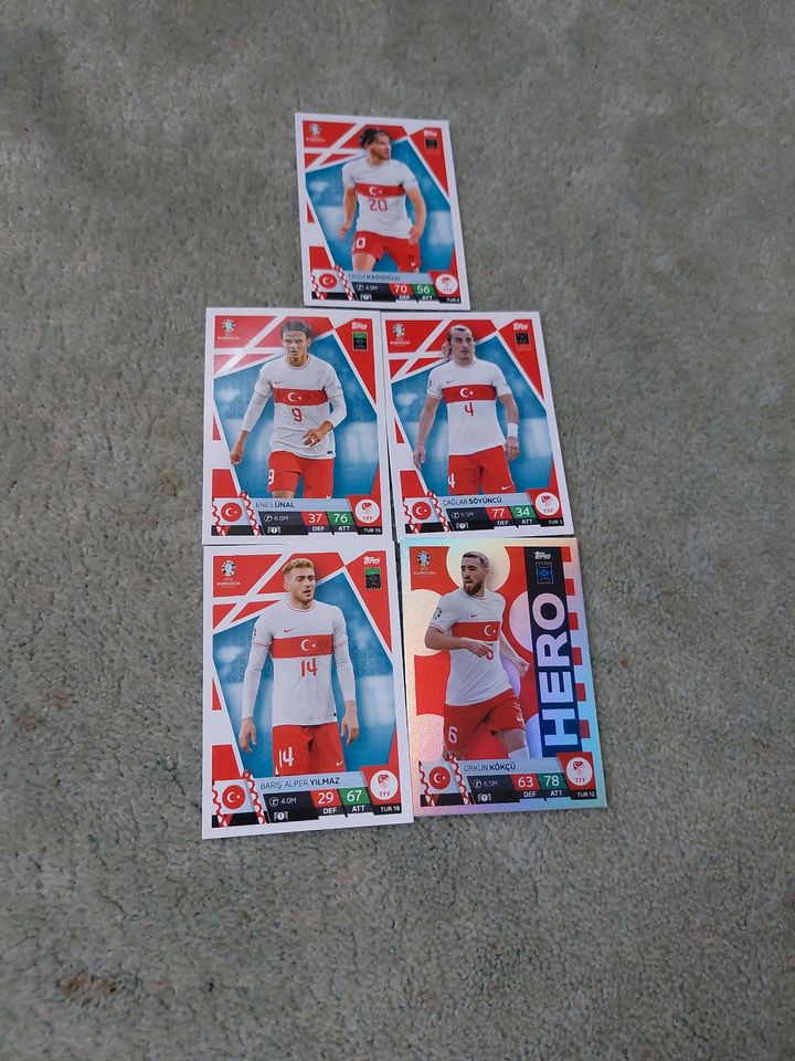 Topps Match Attax EM 24 Karten in Arnsberg