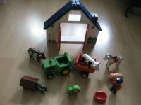 Playmobil 6715 Traktor mit Anhänger und 6740-A Kleine Tierfarm Baden-Württemberg - Karlsruhe Vorschau