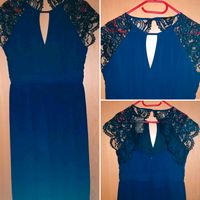 Neues Sommerkleid Gr. 40/L mit Spitze in blau Dortmund - Westerfilde Vorschau