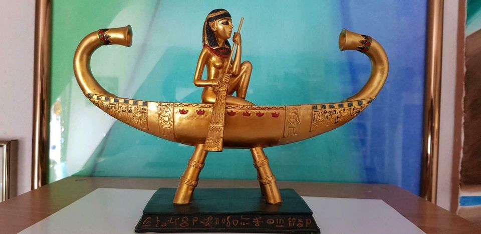 Uhr TUTANCHAMUN Isis Anubis Statue Figur Skulptur Tut Anch Amun in Köln