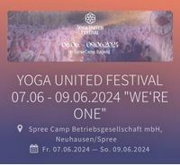 YOGA UNITED FESTIVAL 07.06 - 09.06.2024 "WE’RE ONE" 2 PDF Tickets Dresden - Neustadt Vorschau