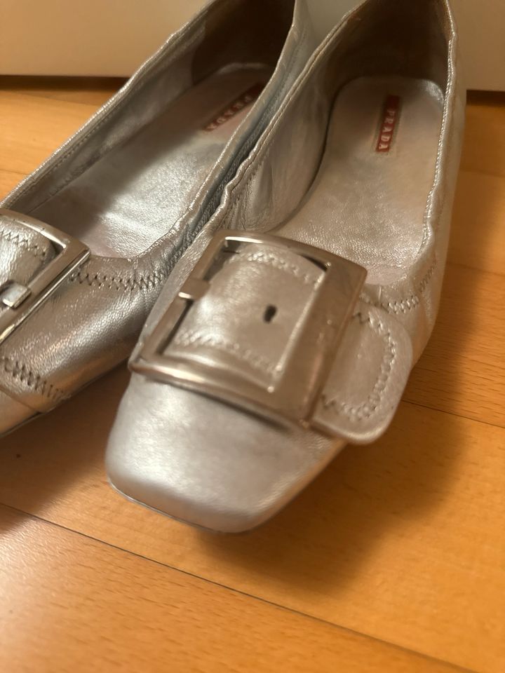 PRADA Ballerina Silber Gr. 36 1/2 in Karlsruhe