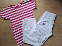 Hose und Shirt  Set Kombination Weiß/Pink Gr.152 Hessen - Wiesbaden Vorschau