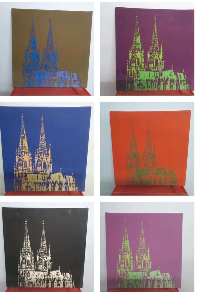 Bilder DOM Köln auf Leinwand 40x40 cm verschiedene Farben in Köln