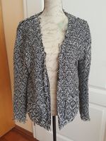 Strickjacke Cardigan Gr. 42 schwarz / weiß Brandenburg - Ludwigsfelde Vorschau