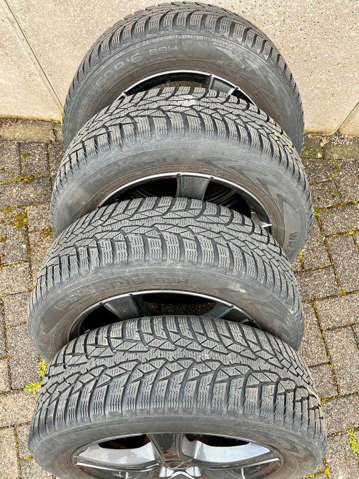 4 x Winterreifen auf Alufelgen*Borbet*195/60R16 89H*gebraucht* in Meinerzhagen