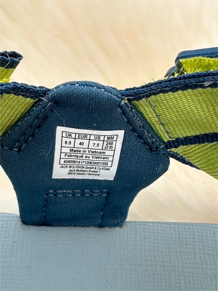 Jack Wolfskin Seven Seas 3K grün lime blau 40 neu Sandale in Mönchengladbach