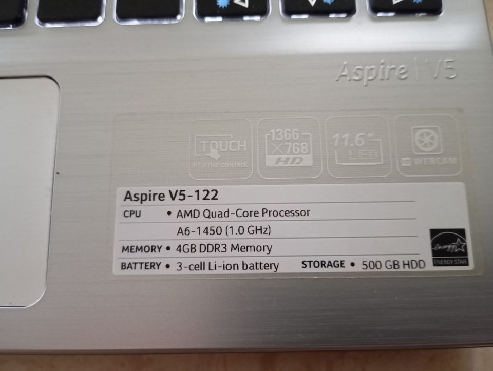 Acer V5-122 Notebook 500 GB Laptop Win 10 in Bochum