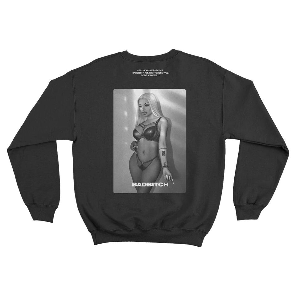 Katja Krasavice Badbitch Pullover Crewneck in Bedburg