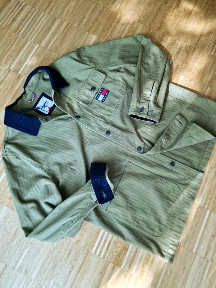 Tommy Hilfiger - Chore Jacke Übergangsjacke - Khaki Grün - XXL in Hamburg