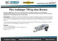 Mich kann man mieten! Humbaur Startrailer H752010 - 205x110x30cm Bayern - Neuburg a.d. Donau Vorschau