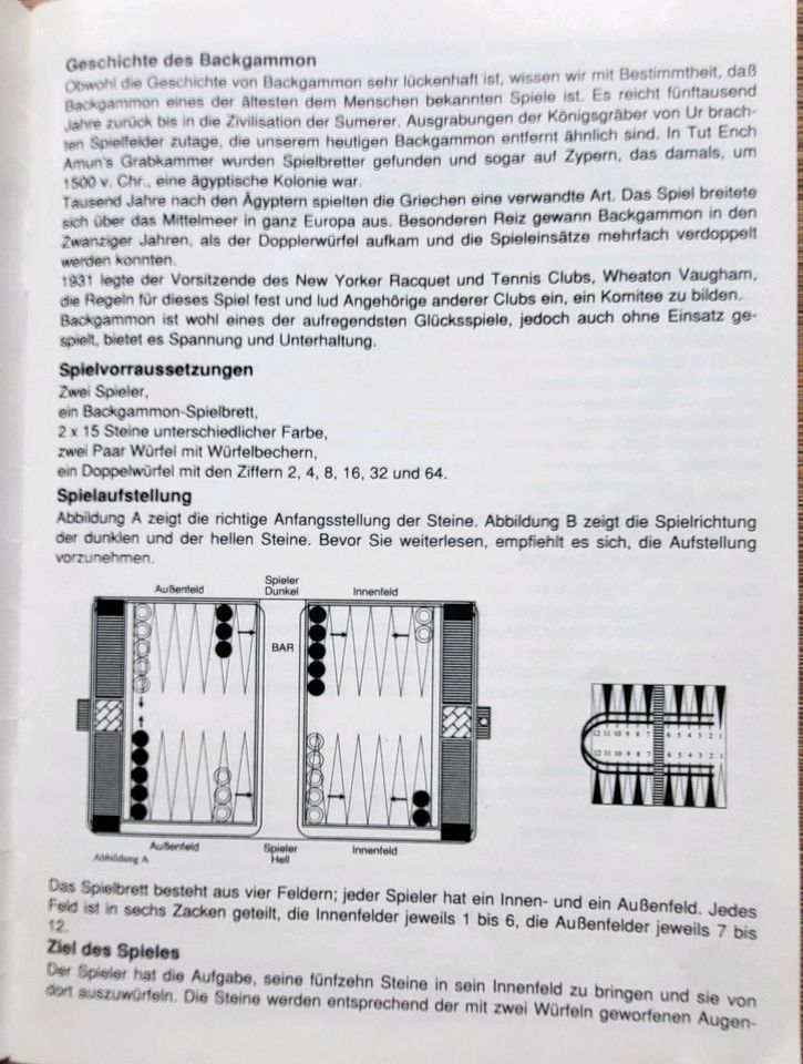 Backgammon in Essen-Margarethenhöhe