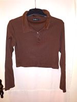 schönes braunes Crop Top / Polo Langarmshirt in Gr. L Nordrhein-Westfalen - Hagen Vorschau