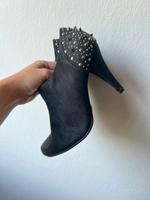 Gepflegte Wildleder High Heels / Stiefeletten 38 Rheinland-Pfalz - Hohenleimbach Vorschau