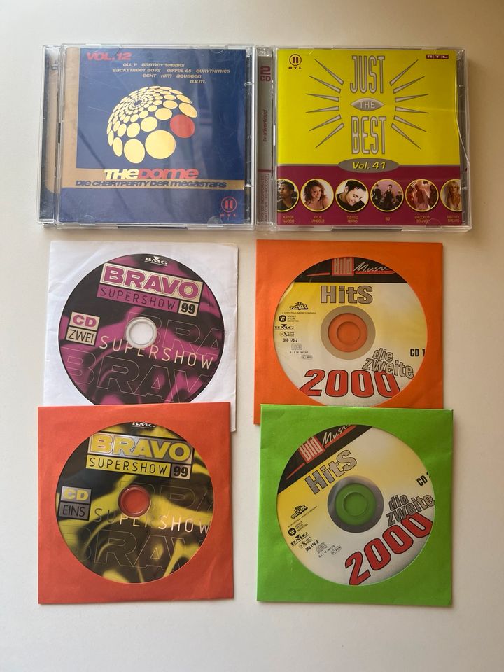 4 Doppel CDs, The Dome 12, Bild Hits 2, Bravo Supershow 99 in Fahrenbach