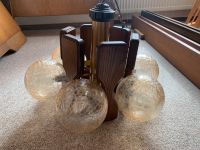 Deckenlampe aus Holz mit Glaskugeln Lampe Saarland - Friedrichsthal Vorschau