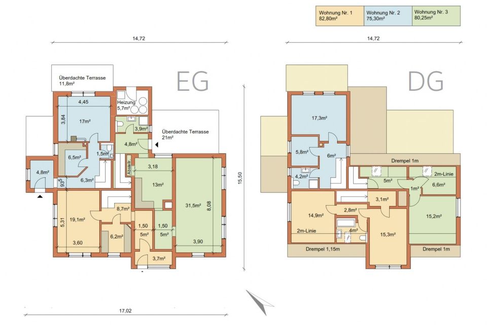 Möblierte Maisonettewohnung  / Reihenhaus in Schinkel zur Zeitmiete in Schinkel