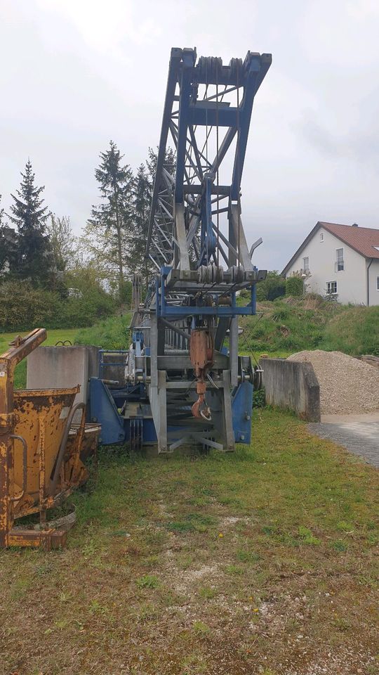 Turmdrehkran Pekazett 2510 SM inklusive Zubehör in Harburg (Schwaben)