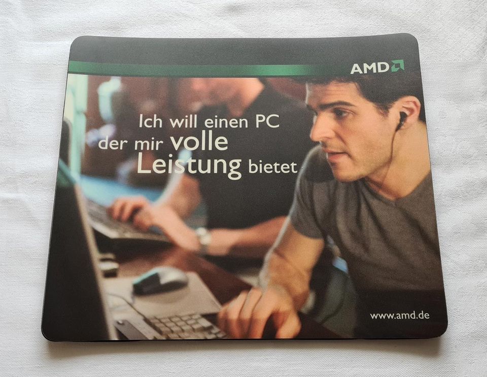 AMD CPU Retro Mousepad Mauspad CeBit Rarität Selten PC Sammlung in Chemnitz