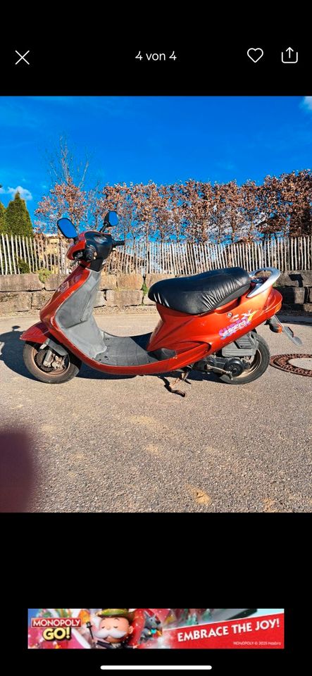 Kymko Roller 50ccm ist angemeldet in Meßkirch