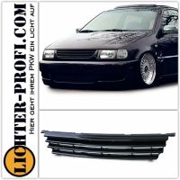 Sport Grill Kühlergrill ohne Emblem Schwarz für VW Polo 6N 94-99 Hessen - Calden Vorschau