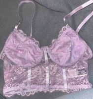 Süßes Spitzen Crop-Top Bustier Gr. 40-42 L helles lila / flieder Bayern - Steinhöring Vorschau