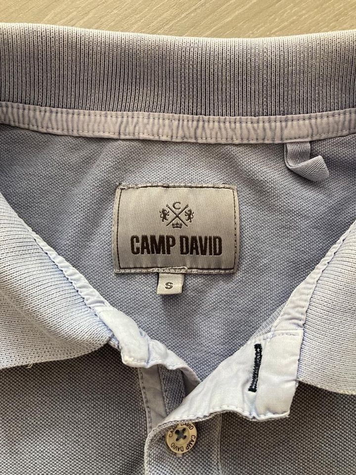 Herren Poloshirt Camp David, hellblau, Gr. S, wie NEU in Remscheid