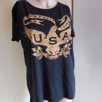 Ralph Lauren T-Shirt Schwarz-goldfarben Schriftzug + Druck Bayern - Gilching Vorschau
