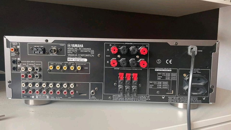 Yamaha Receiver mit Canton Soundsystem + Sony Wireless Kopfhörer in München