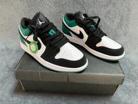 Nike Air Jordan 1 Niedrig Weiß Schwarz Mystisch Grün Größe 41-42 Hessen - Obertshausen Vorschau