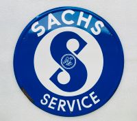 ‼️ EMAILSCHILD Sachs Moped Service Emailleschild um 1950 Saarland - Schiffweiler Vorschau