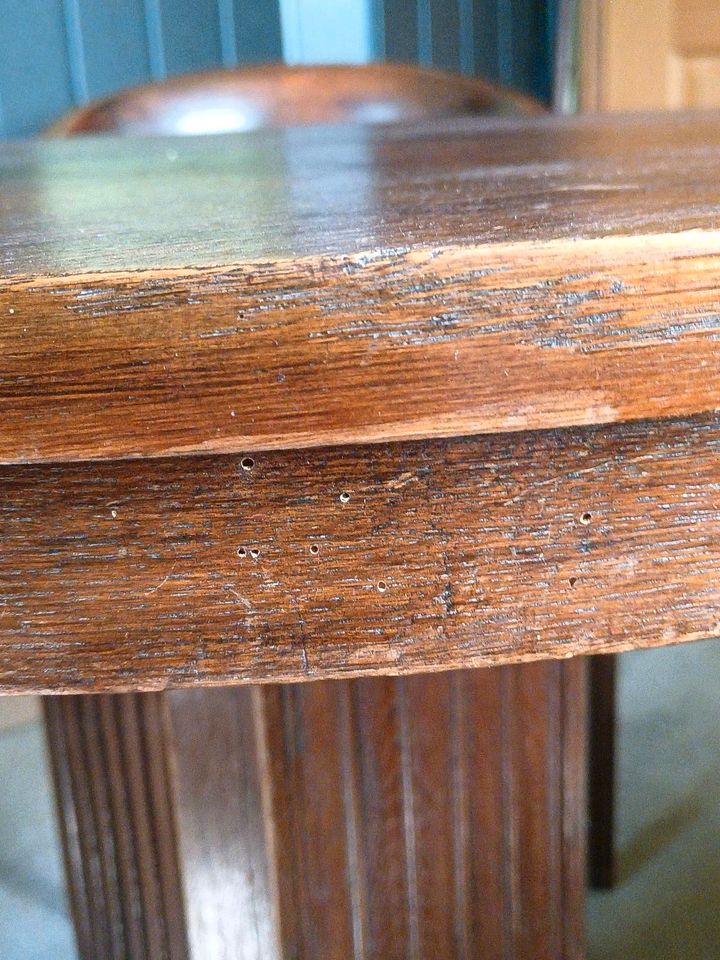 ☝️ antiker runder Tisch mit 2x Armlehnenstuhl, Gropius Stuhl ❣️ in Nossen