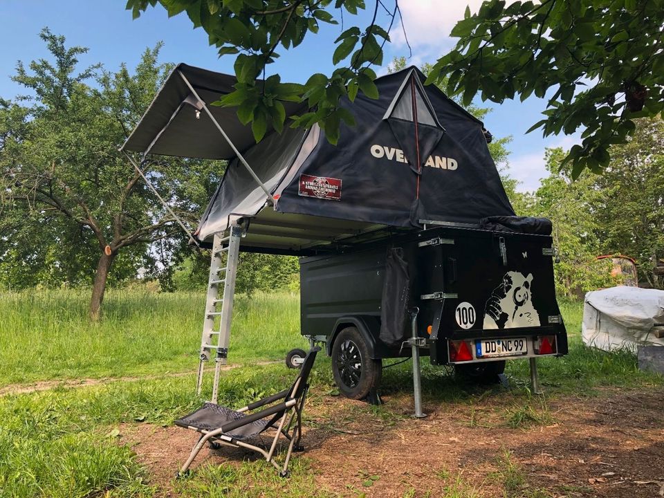 Minicamper/Camping Anhänger/Trailer mit Dachzelt/Zeltanhänger in Dresden